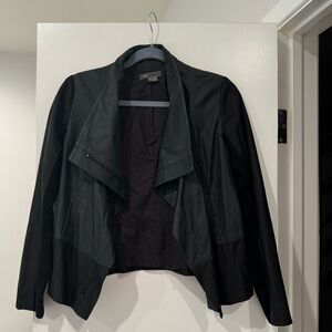 Vince two tone leather jacket